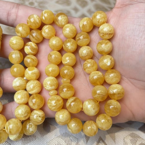 سبحة كهرمان كلنقرادي مضغوط كروي