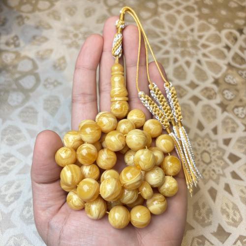 سبحة كهرمان كلنقرادي مموج