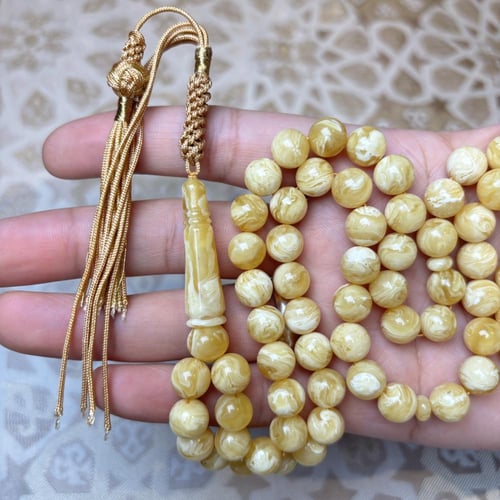 سبحة كهرمان كلنقرادي كروي