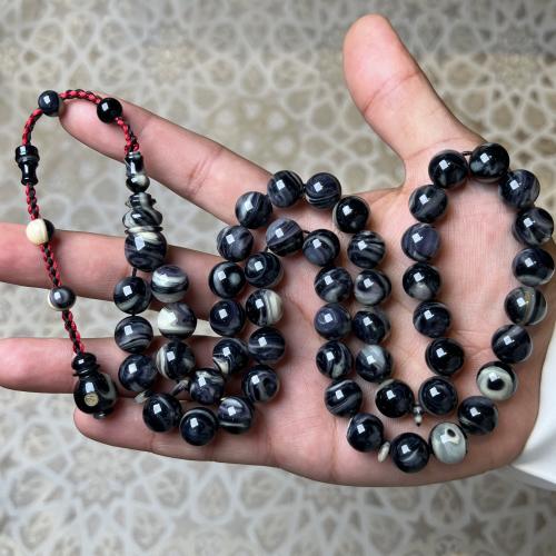 سبحة فاتوران اسود مشخط