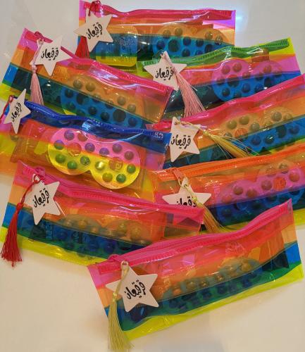 شنط القرقيعان الملونة