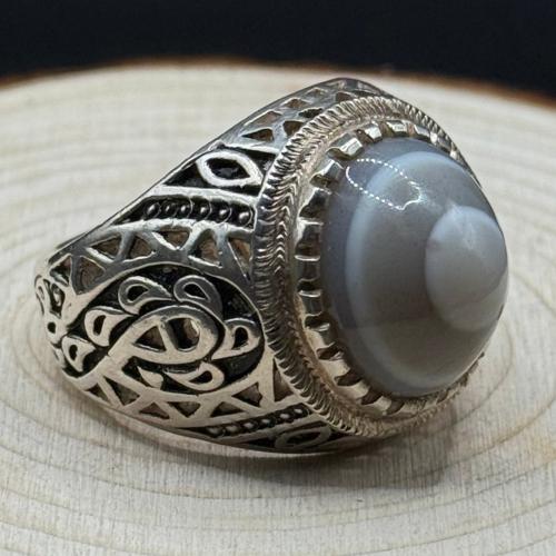 Sulaimani agate, Al Sharif craftsmanship, heavy silver, 950 purity