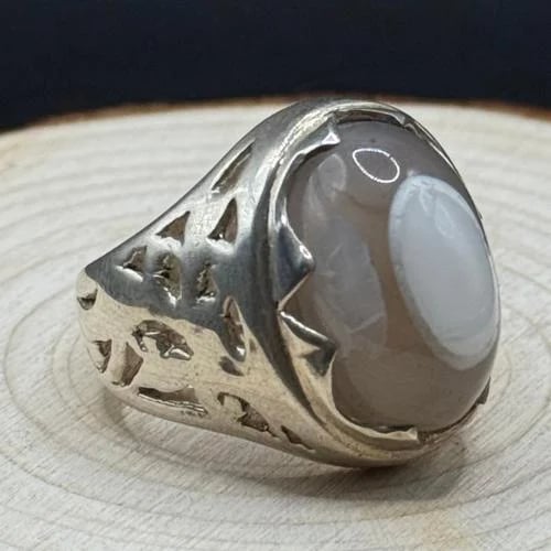 Sulaimani agate, Al-Sharif craftsmanship, heavy silver, 925 karat