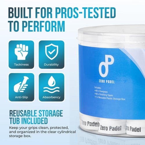 Zero Padel ProGrip (60-Pack Overgrips)