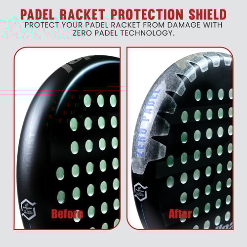 Zero Padel Racket Protector, Transparent - Large