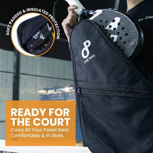Zero Padel Racket Bag Cover - Black