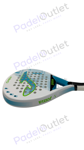 USED - Joma Padel Racket Open Turquoise White Fluo...