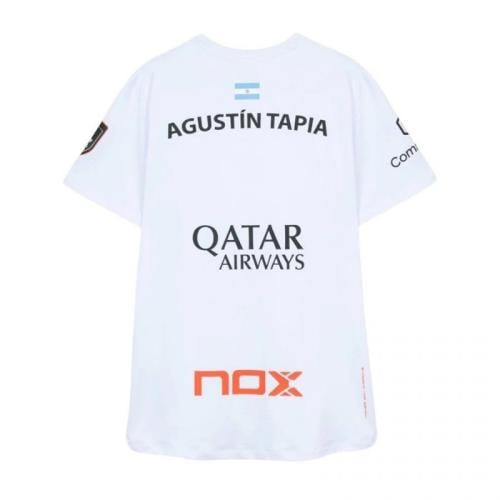 Nox AT10 Agustin Tapia Sponsors T-Shirt 2026 – Whi...