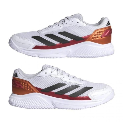 Adidas Courtquick White Red Copper Padel Shoes