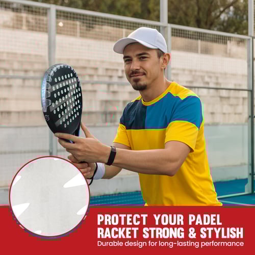 Zero Padel Racket Protector, Transparent - Large