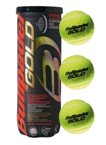 Bullpadel Gold Padel Balls (Can 3 Balls)