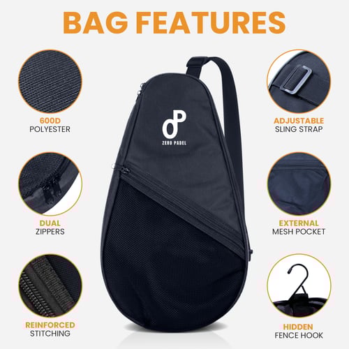 Zero Padel Racket Bag Cover - Black