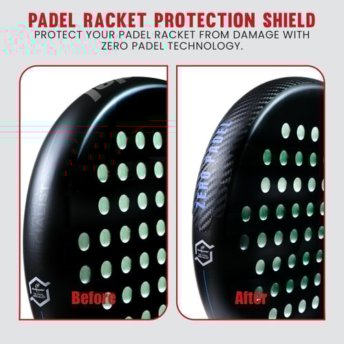 Zero Padel Racket Protector, Black Carbon Fiber -...