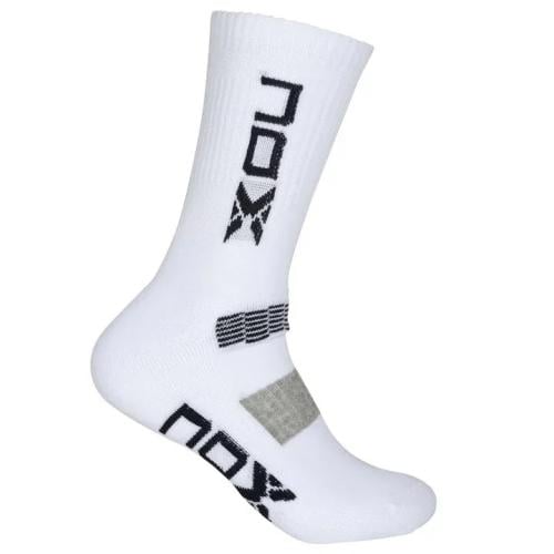 Nox Technical Socks White Blue Logo (1 Pack)