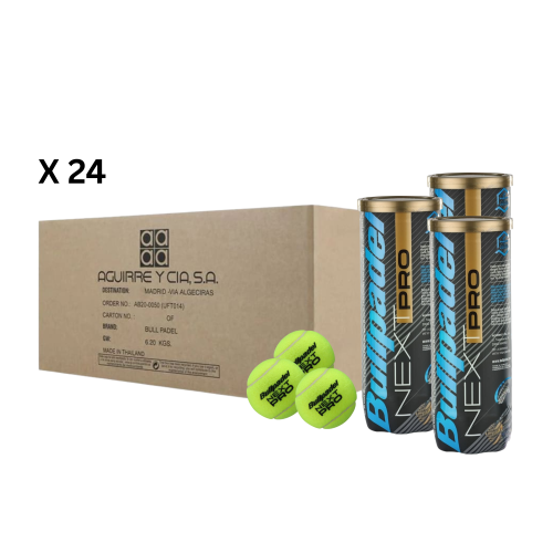 Bullpadel FIP Next Pro Padel Balls Box (24 cans)