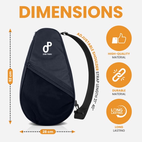 Zero Padel Racket Bag Cover - Black