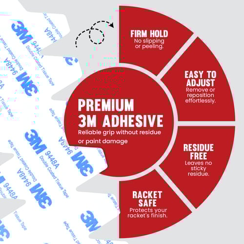 Zero Padel Racket Protector, Transparent - Large