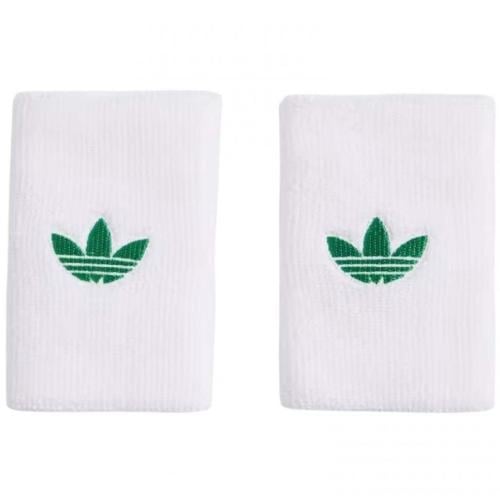 Adidas Originals Long Wristbands White/Green 2-Pac...