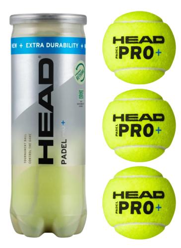 Head Pro+ 2025 Padel Balls (3 Balls)