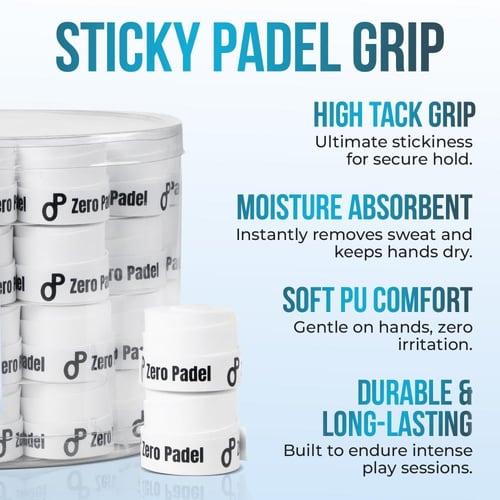 Zero Padel ProGrip (60-Pack Overgrips)