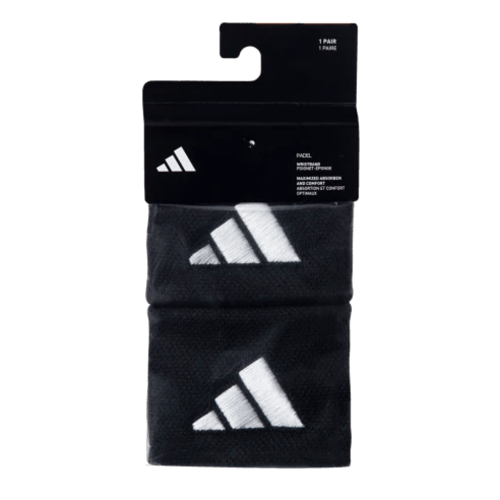 Adidas Short Black Wristbands 2 Units