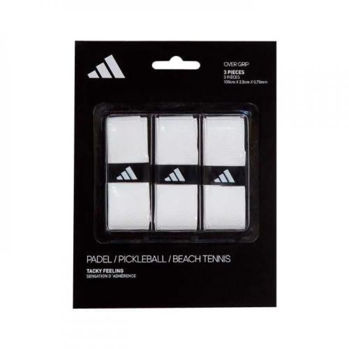 Adidas Tacky Feeling White Overgrips, 3 Units