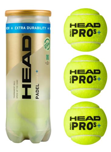 Head Pro S+ 2025 Padel Balls (3 Balls)
