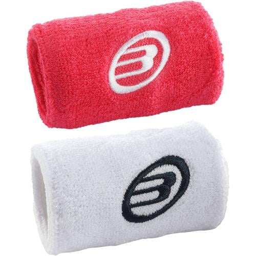 Bullpadel White Red Wristbands