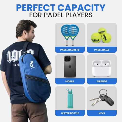 Zero Padel Racket Bag Cover - Navy