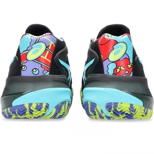 Asics Gel Resolution X Padel Shoes Black Blue Aqua