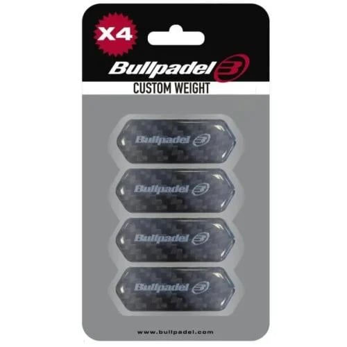 Bullpadel Custom Weight Protector Black – 4 Units