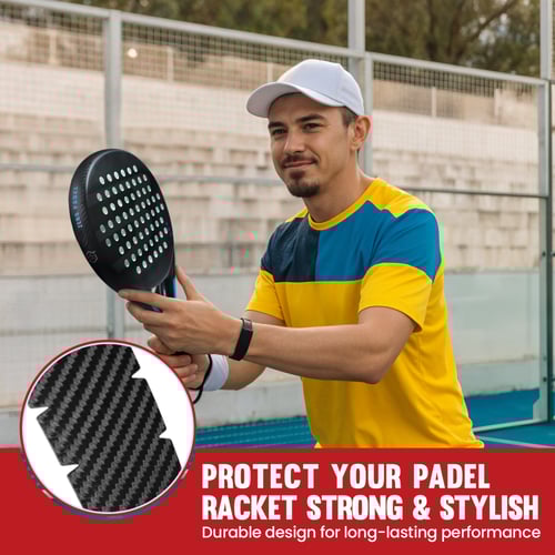 Zero Padel Racket Protector, Black Carbon Fiber -...