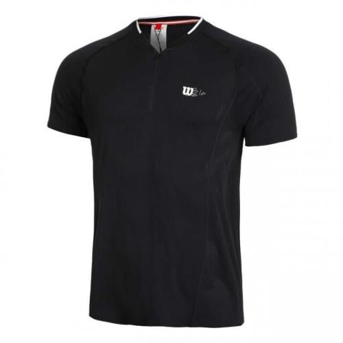 Wilson Bela Seamless Ziphnly 2.0 T-Shirt Black