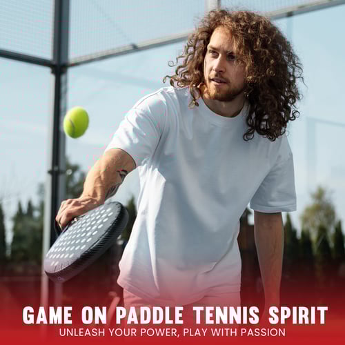 Zero Padel Racket Protector, Black Carbon Fiber -...