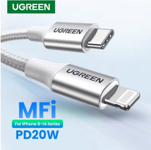 كابل تايب C إلى لايتننغ معتمد MFi – شحن سريع PD 20...