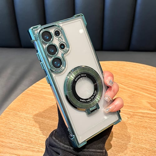 حافظة شفافة فاخرة مطلية مغناطيسية مضادة للصدمات له...