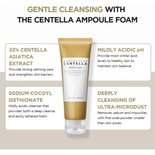 سكين 1004 - منظف رغوي لطيف ومهدئ بخلاصة السنتيلا 1...