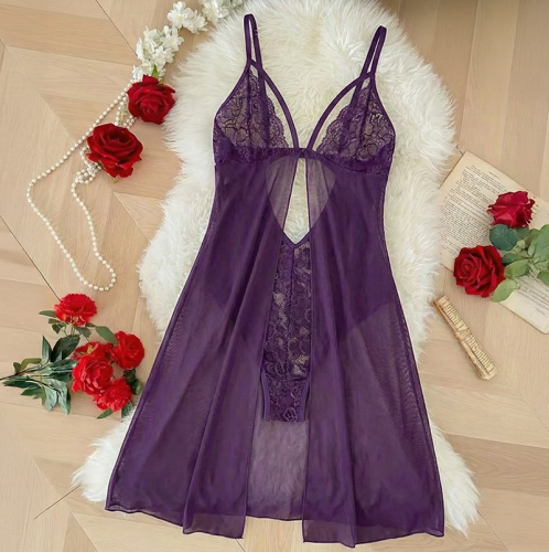 لانجري دانتيل نسائي خامة ناعمة بتصميم أنثوي مفتوح...