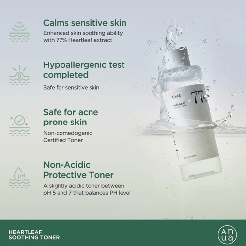 انوا - تونر هارت ليف 77 لتهدئة البشرة - 250 مل