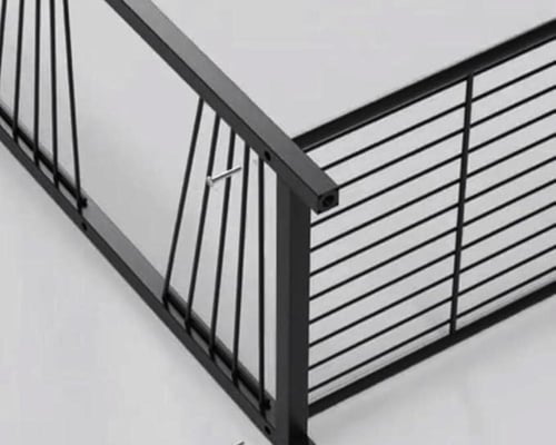 استاند 4 رف شبك مستطيل مع واجهة مخرمة