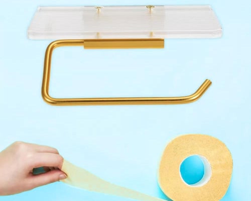 حامل منديل حمام على الجدار