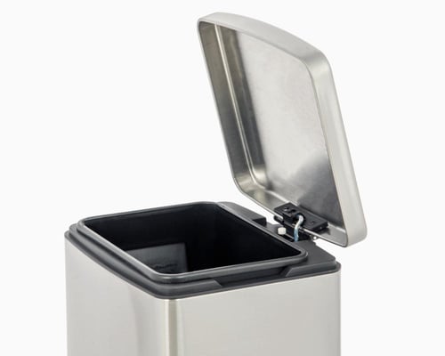 سلة نفاية مستطيل مطفي 30.لتر دواسة