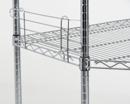 حواجز اطراف رفوف الشبك الكروم