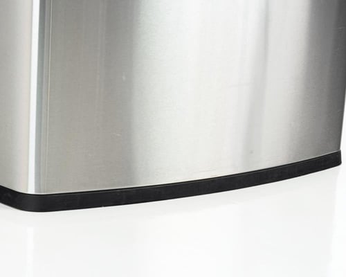 سلة فرز نفايات حاويتين مع طفاية