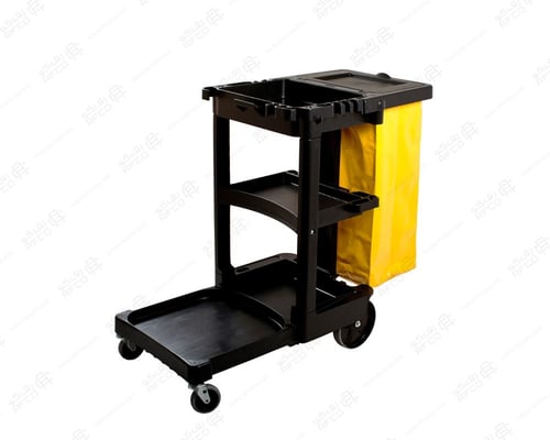 ترولي نظافة اسود