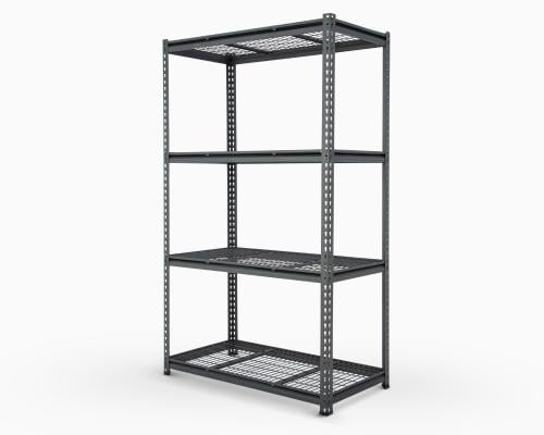 ارفف حديد اسود 4 رفوف شبك حمولة 200kg لكل رف