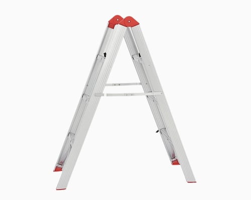 سلم المنيوم جهتين تصميم فرنسي