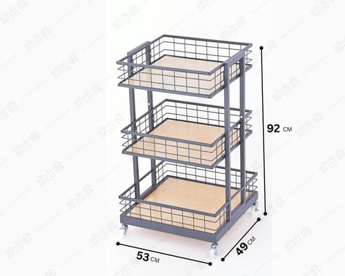 استاند مربع رصاصي 3 سلة