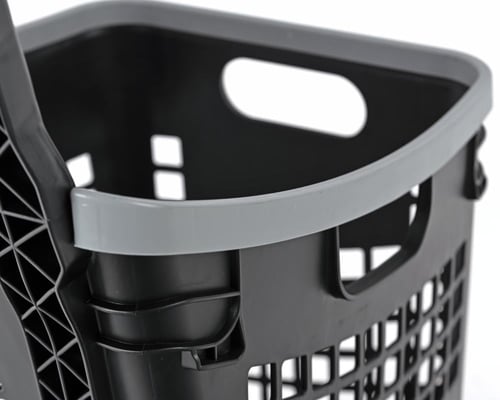 سلة تسوق سحب بلاستيكية 60 لتر ب4 كفرات