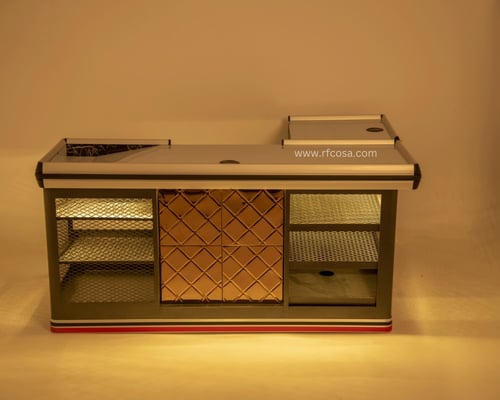 كاشير سوبر ماركت مستقيم ستيل 200.سم